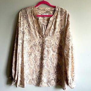 snakeskin blouse